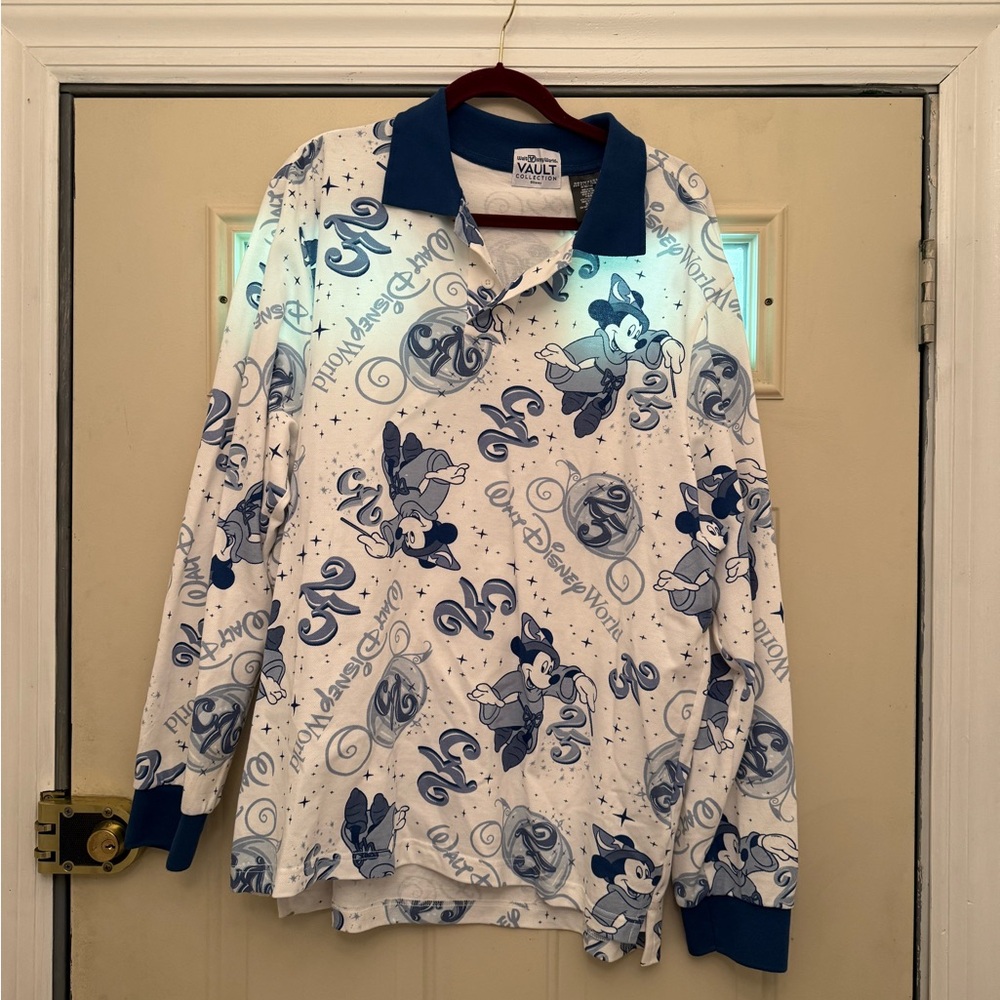 Disney 50th anniversary Mickey Mouse Long Sleeve Shirt 25 Walt Disney world